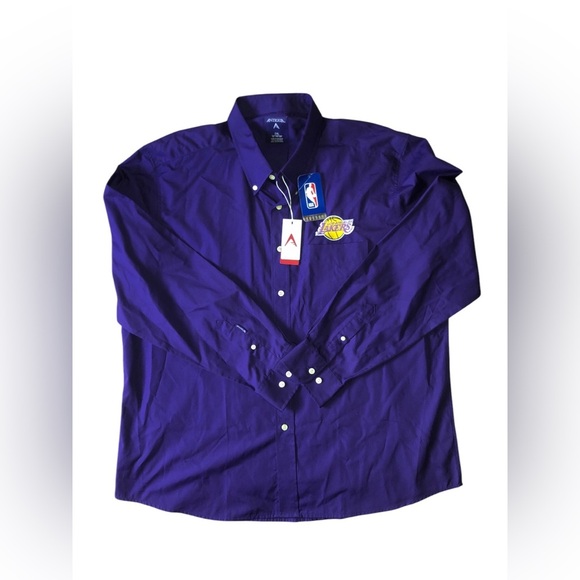 Antigua Other - Sold Antigua X NBA Los Angeles Lakers dynasty dress shirt purple 2XL